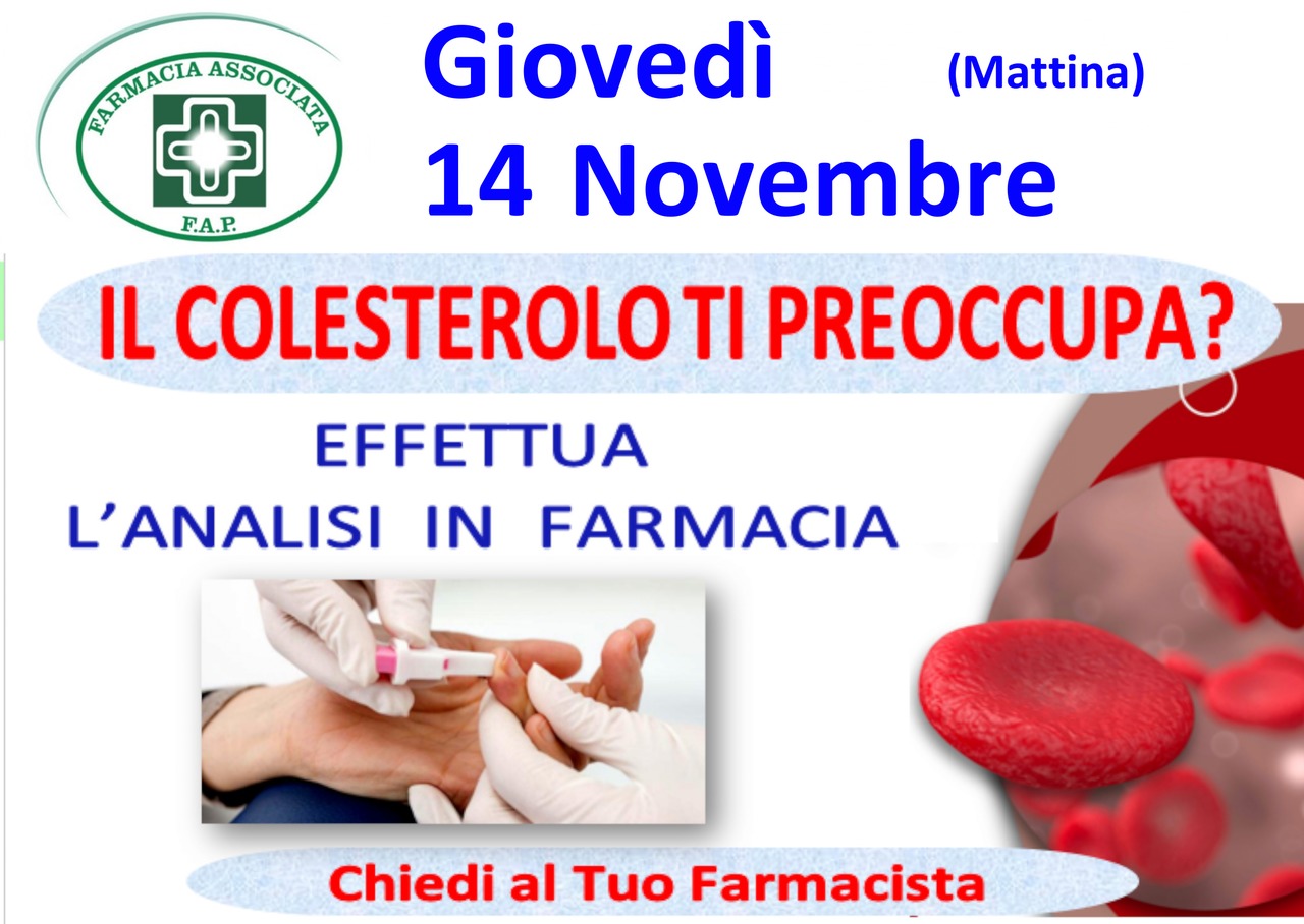 Giornata Armolipid ed analisi colesterolo totale